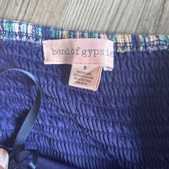 Band Of Gypsies Wide Leg Sweetheart Strapless Jumpsuit With Pockets Size Small - Picture 4 of 13